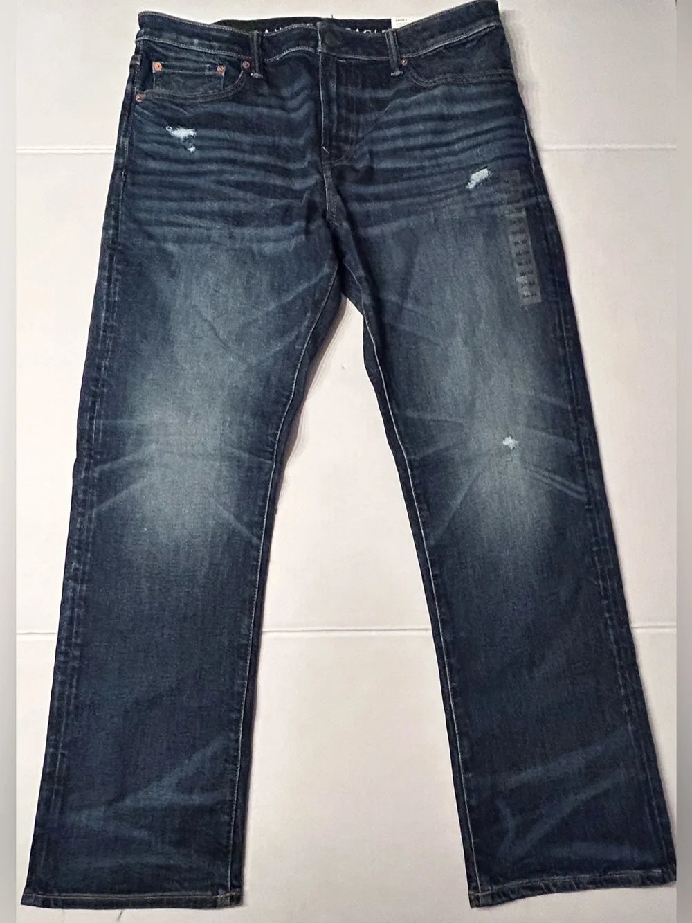 NWT American Eagle Men’s Relaxed Straight Jeans Deep Indigo 36x32